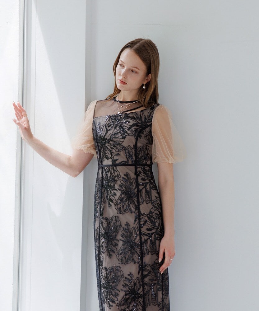 アシンメトリーシアーフラワードレス | レジャ(Leja) | マルイウェブ