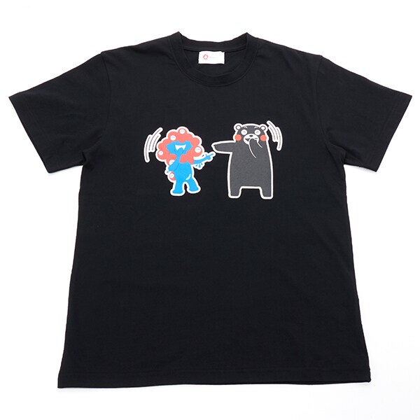EXPO2025ミャクミャク【くまモン】半袖Tシャツ笑笑ブラックMサイズ