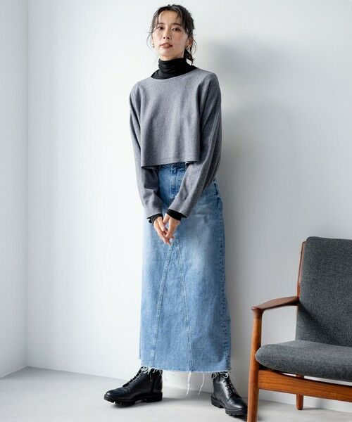 セール】 【洗える】ツインニットクロップド ニットベスト （ニット