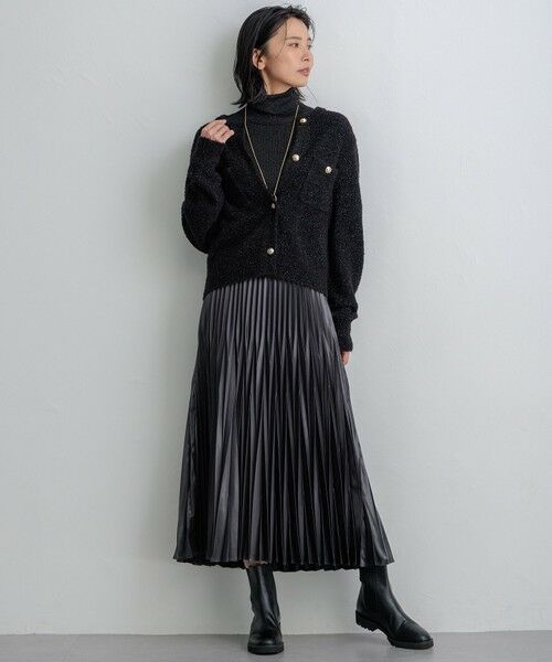 セール】 【洗える】シアーラメタートル ニット （ニット・セーター