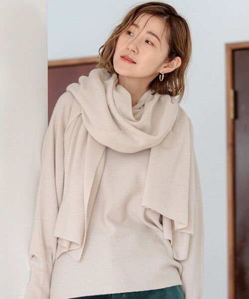 セール】 【洗える】ピュアカシミヤ 大判 ストール （マフラー