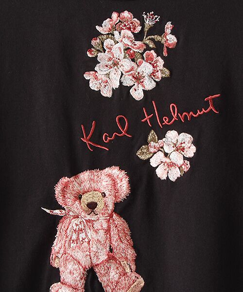 セール】 桜テディ刺繍入りカットソー （カットソー）｜PINK HOUSE