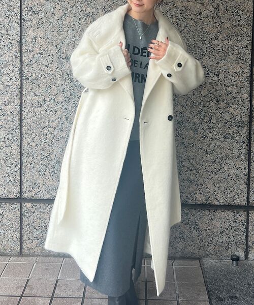 セール】 モヘアシャギーテーラーコート （アウター）｜Rouge vif la