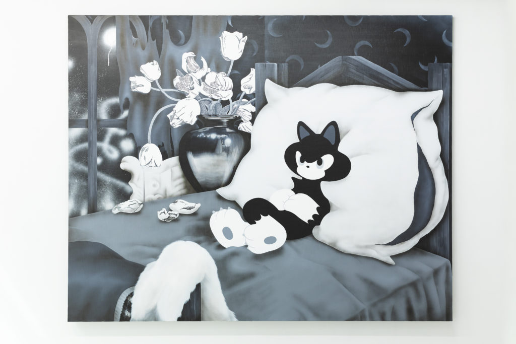 イデタツヒロ TIDE 原画ANGRY CAT LUMINAIRE アート