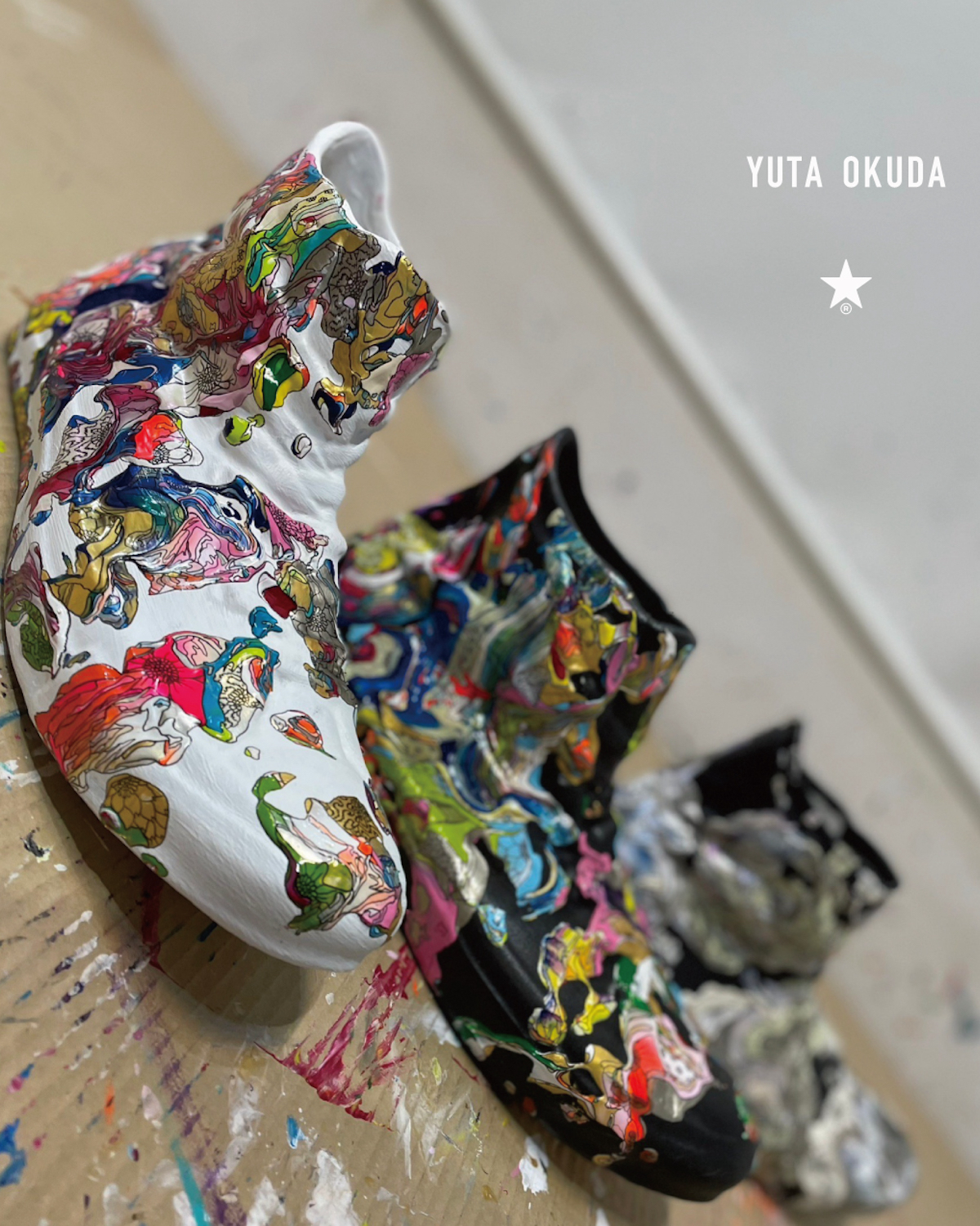 yutaokuda《Colourful Flower 2020／アクリル／S4号 yutaokuda