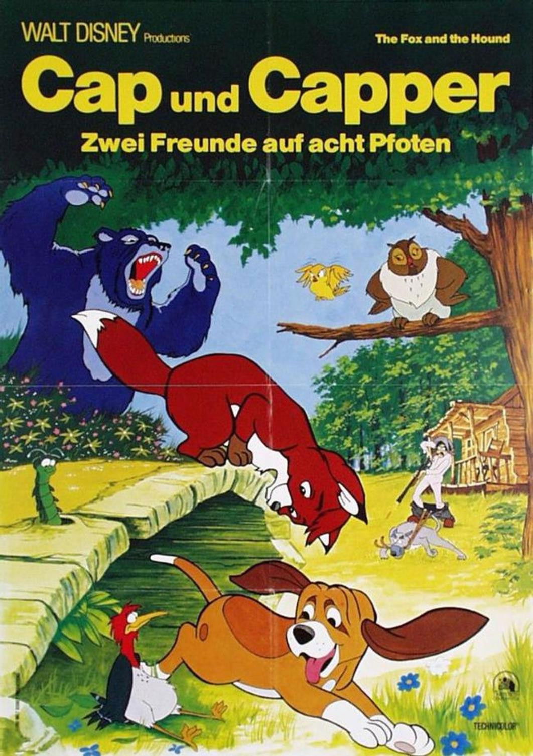 きつねと猟犬 USオリジナル映画ポスター きつねと猟犬USオリジナル映画