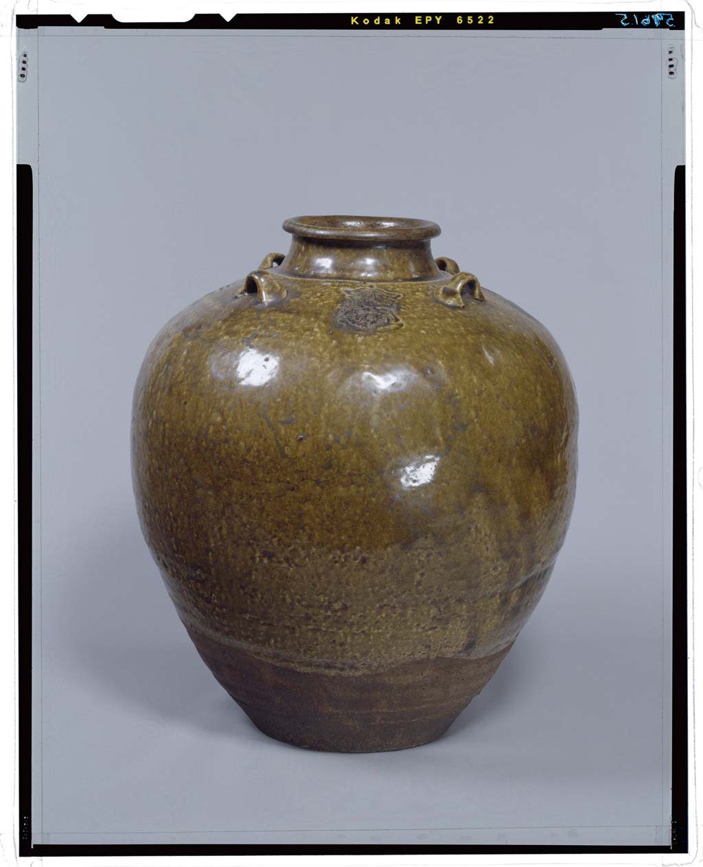 四耳呂宋壺唐物飴釉茶壺