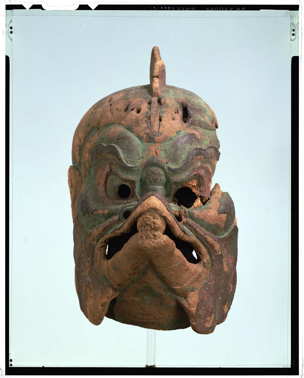 古い烏天狗面迦楼羅骨董品能面神楽面