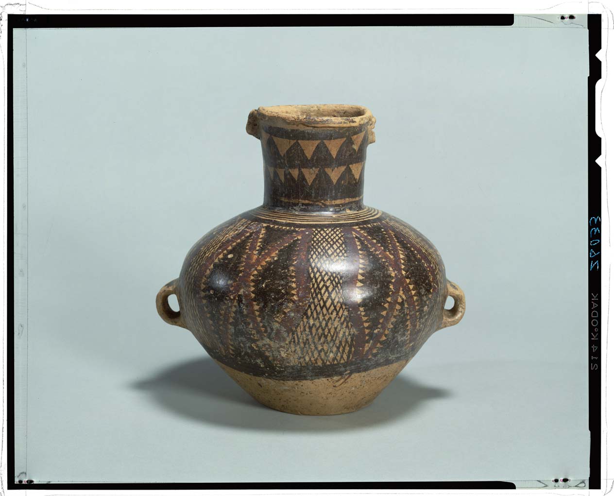 中国 飴釉 釉垂 双耳壷 中国河北省出土品 時代箱付