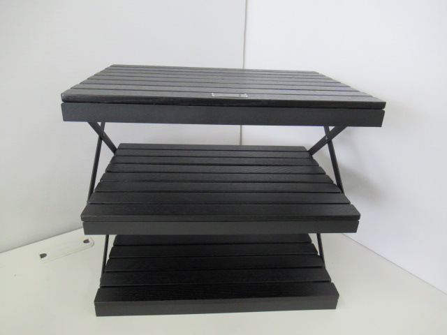 ANOBA アノバ ツートーンウッドラック 3段 AN038 ANOBA BLACK EDITION