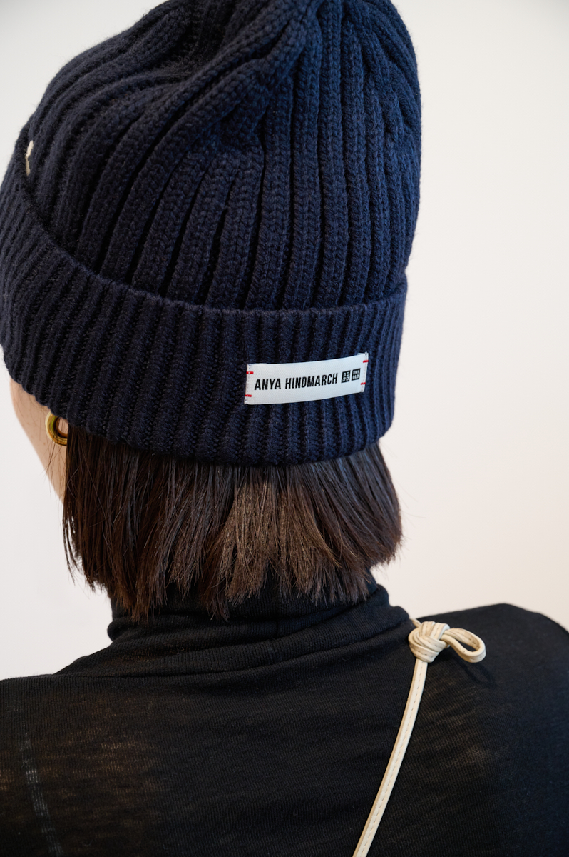 アニヤハインドマーチ ニットキャップ ニット帽 耳当てドゥーズイエム