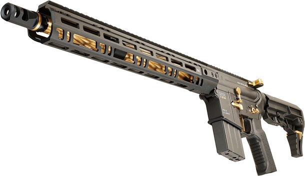 ゴールドのカラーリングが目を惹くオリジナルM4「東京マルイ MTR16 G