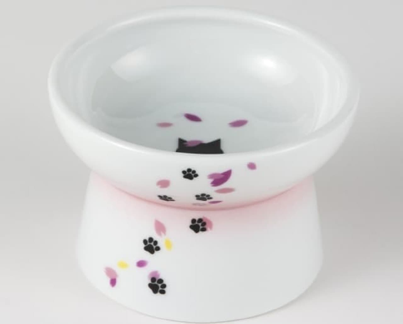 ネコの身体を考えたネコ用食器に桜デザイン！－猫壱から春限定の