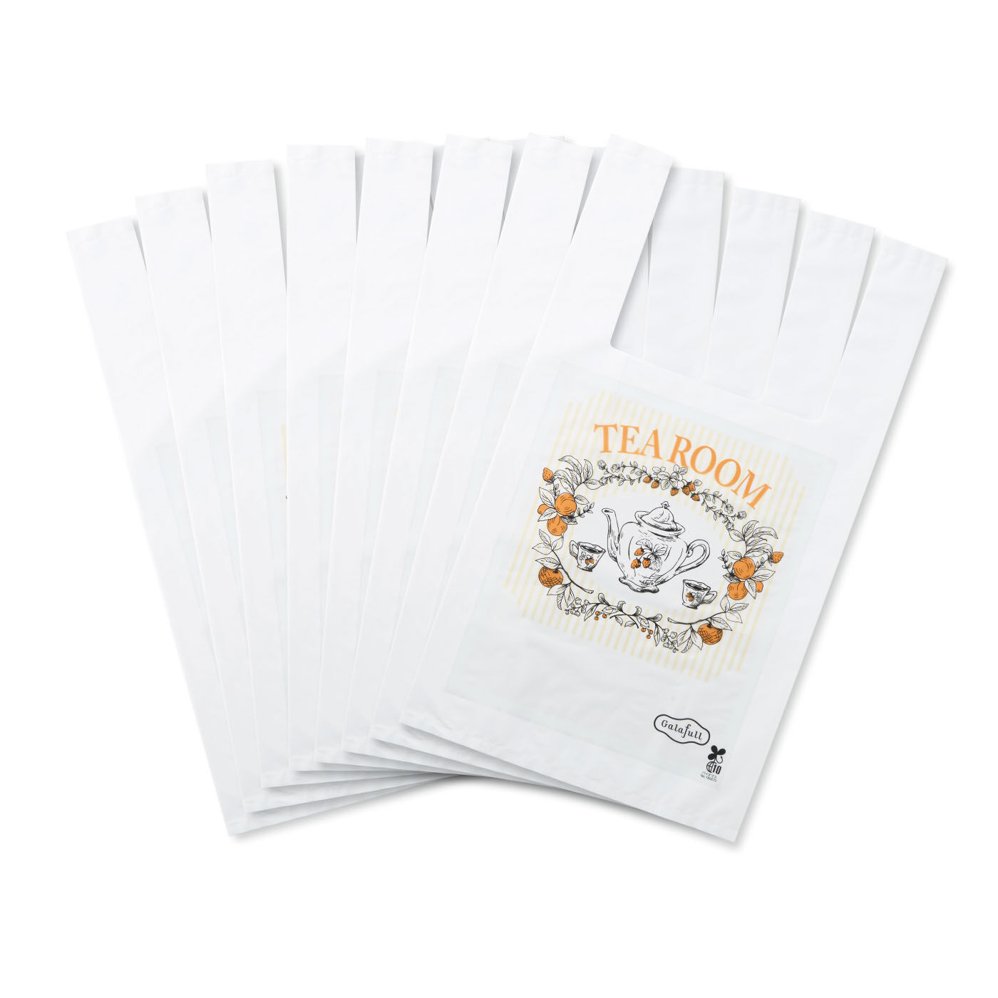 ガラフル 大切なひとかけらを集めた コラージュアートのチャック付き袋