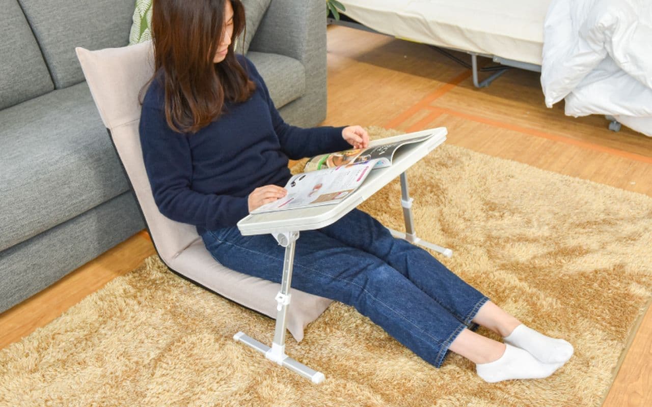 節電】超小型おひとり様用コタツ「こたむき」 天板の角度を自由に設定