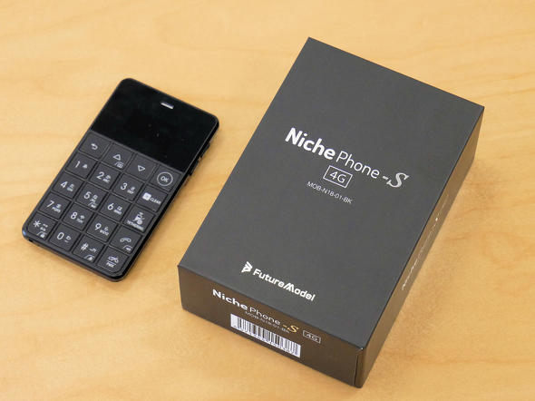 ジャンク品】NichePhone-S 4G, ニッチフォン-S 4G カードサイズの携帯