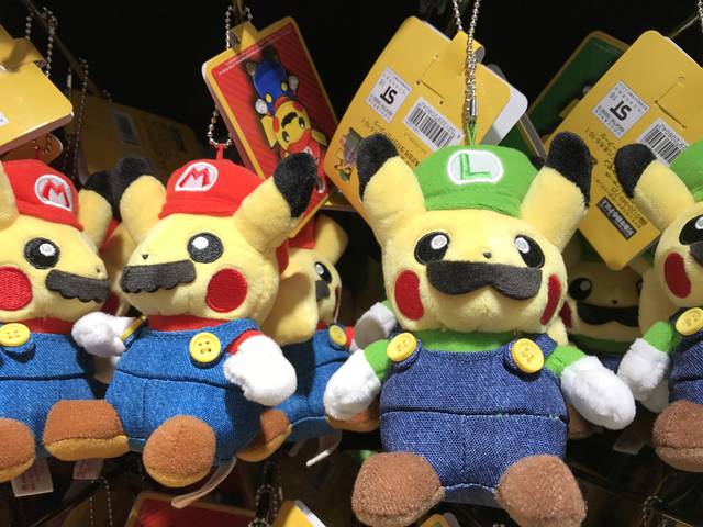 マリオピカチュウ ルイージピカチュウ マスコット ポケモンセンター