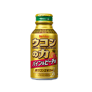 タメせる！ハウスウェルネスフーズ「ウコンの力 パイン&ピーチ味 24本」