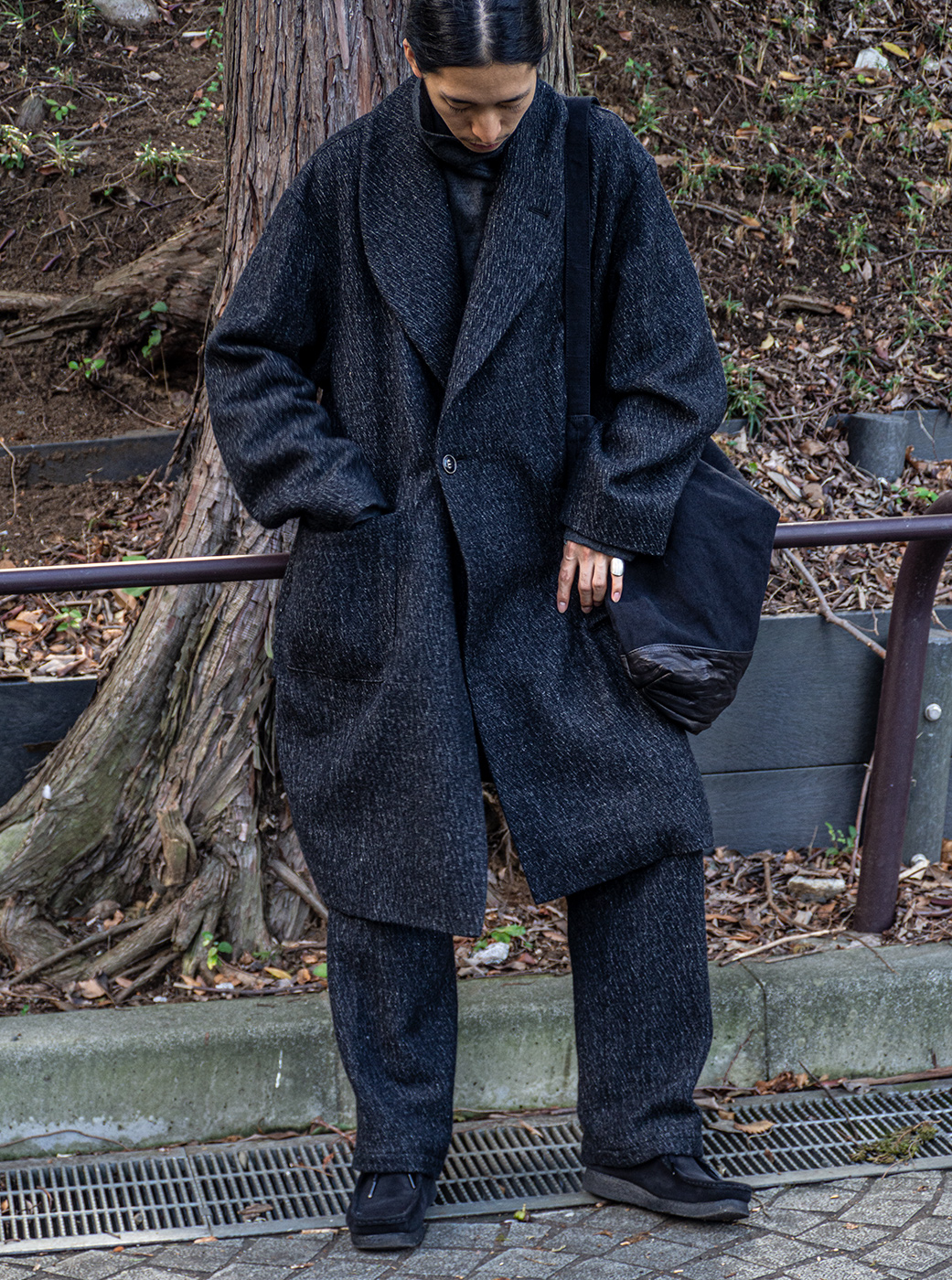 DOWN COAT & WOOL LINEN SHAWL COAT｜nest Robe / CONFECT ONLINE SHOP