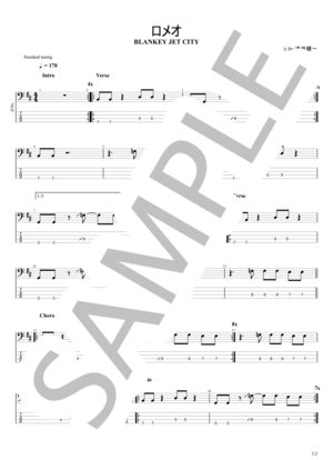 BLANKEY JET CITY | 楽譜一覧 - Piascore 楽譜ストア