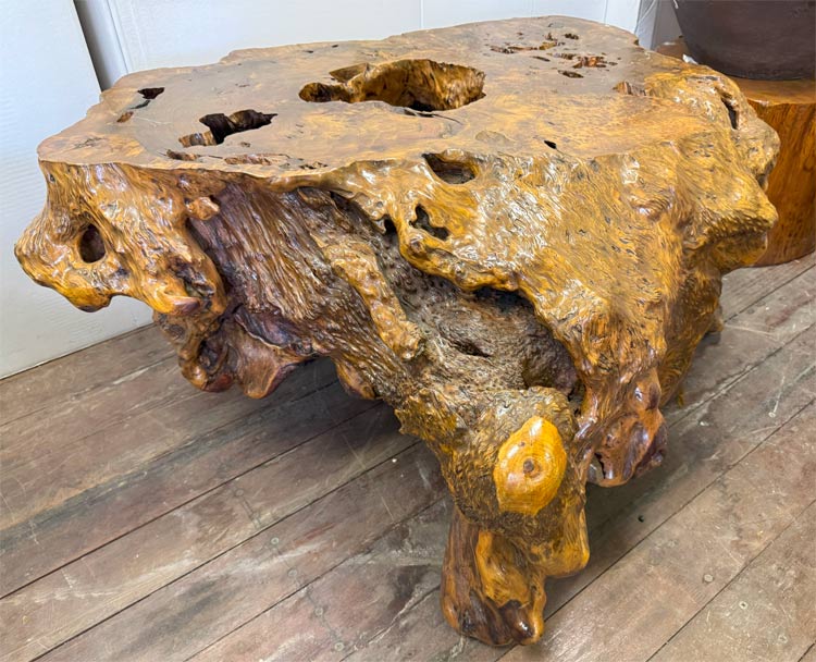 一枚板 無垢材 飾り台 花台 オブジェ 盆栽卓 一枚板 無垢材