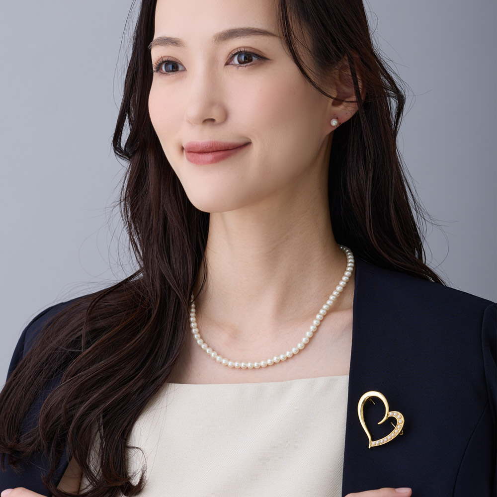 楽天市場】【最大10％OFFクーポン！】 ブローチ ハート 日本製 K18GP