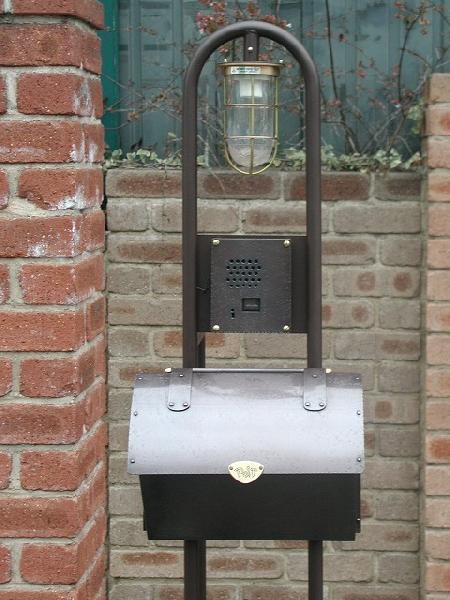 ポスト 郵便受け レトロ機能門柱 郵便ポスト デザインポスト 照明