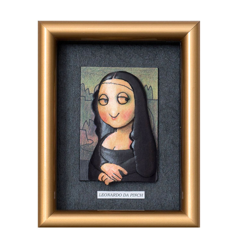 シャドープリント Fake Artシリーズ 「ダビンチのモナリザ」 3d-no01