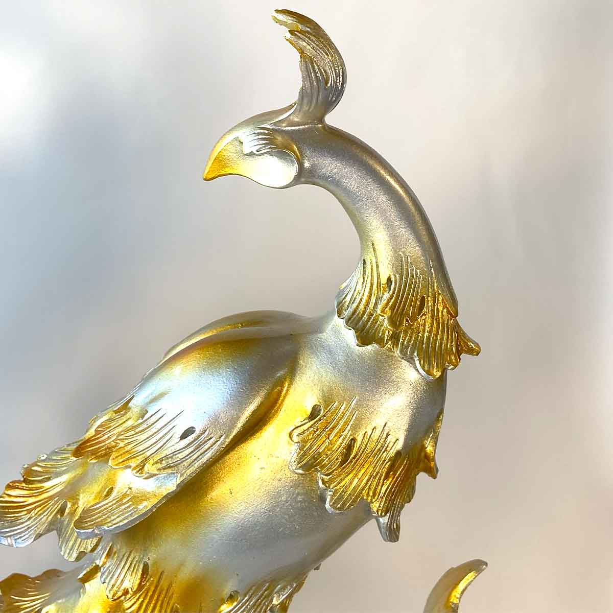 楽天市場】鳳凰 フェニックス 置物 金 青 インテリア 開運 金運 繁栄
