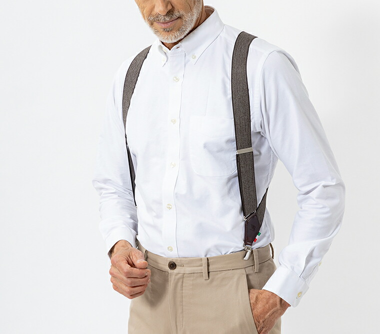 楽天市場】イタリア製ヘリンボーンサスペンダー[ALEN2 アレン2