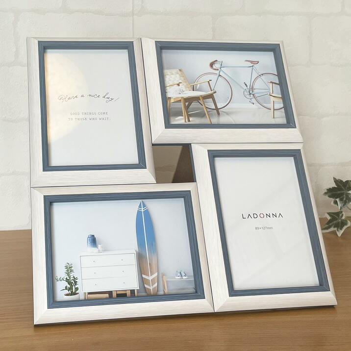 楽天市場】フォトフレーム ナチュラルホワイト おしゃれ 白 L判4枚