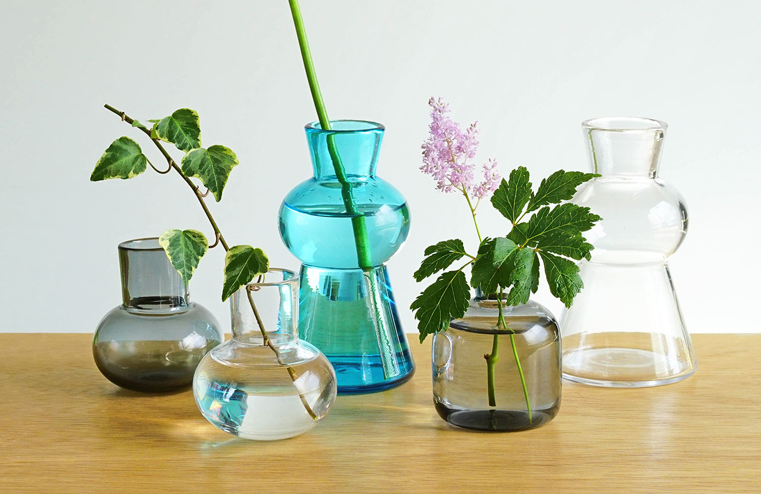 TOUMEI ガラス製フラワーベース 5個セット 【公式通販】
