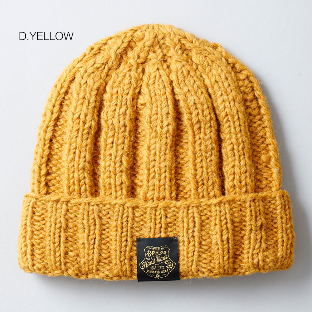 楽天市場】ニット帽 メンズ ウール100% 手編み 深め ニットキャップ