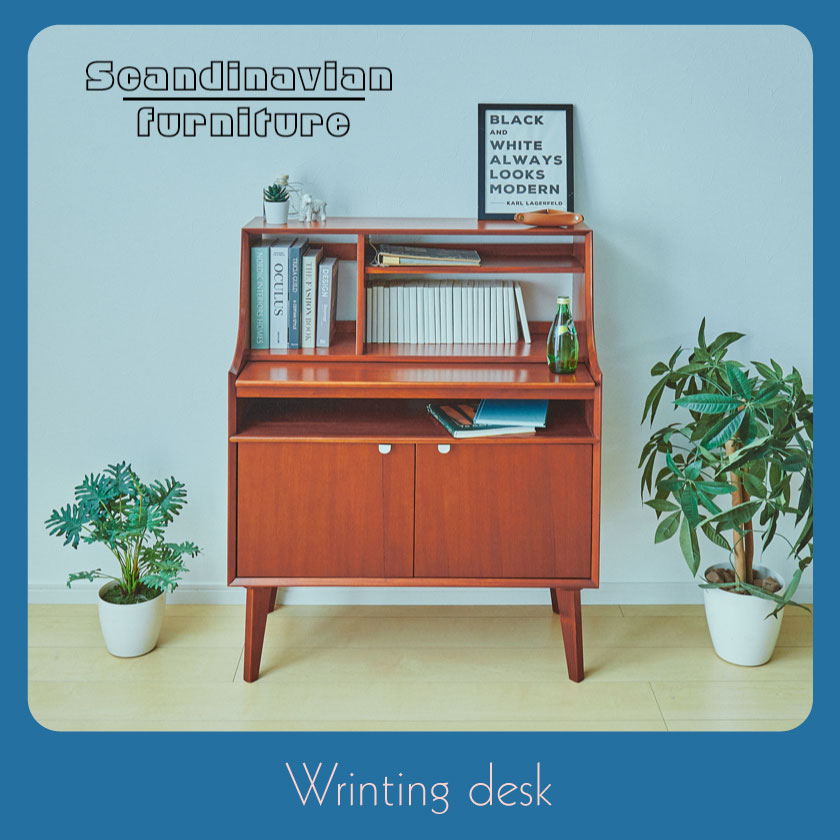 楽天市場】ライティングデスク 幅80cm 書斎机 マホガニー エンジ