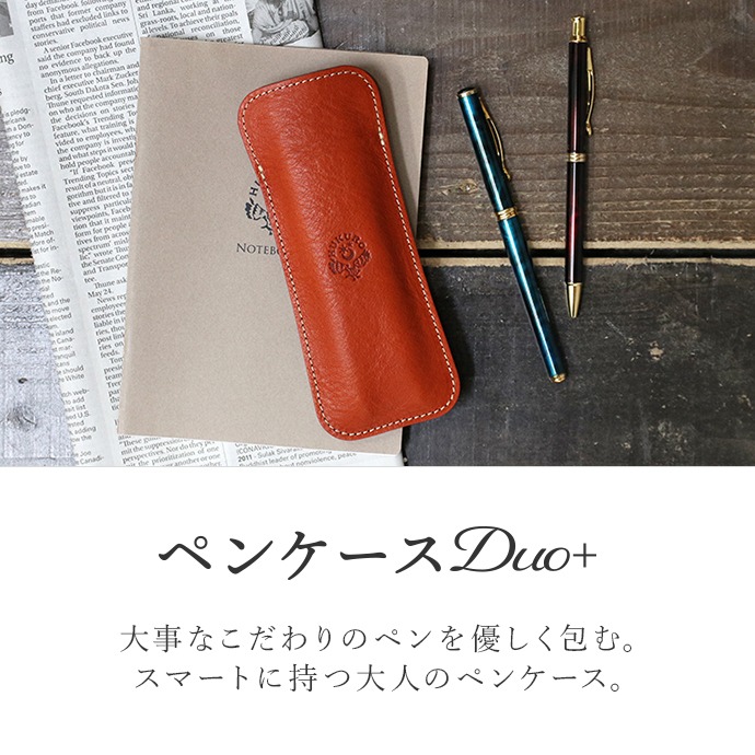 極希少！ 高級ボールペン2本(黒・赤）と本革製ペンケースの豪華3点