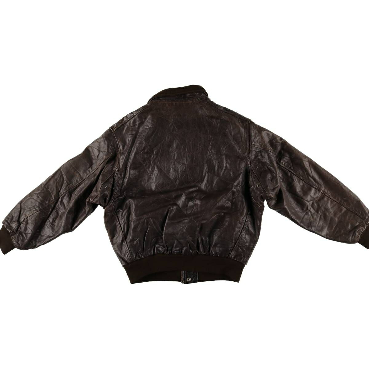 古着 REDSKINS レザーフライトジャケット フランス製 メンズL相当