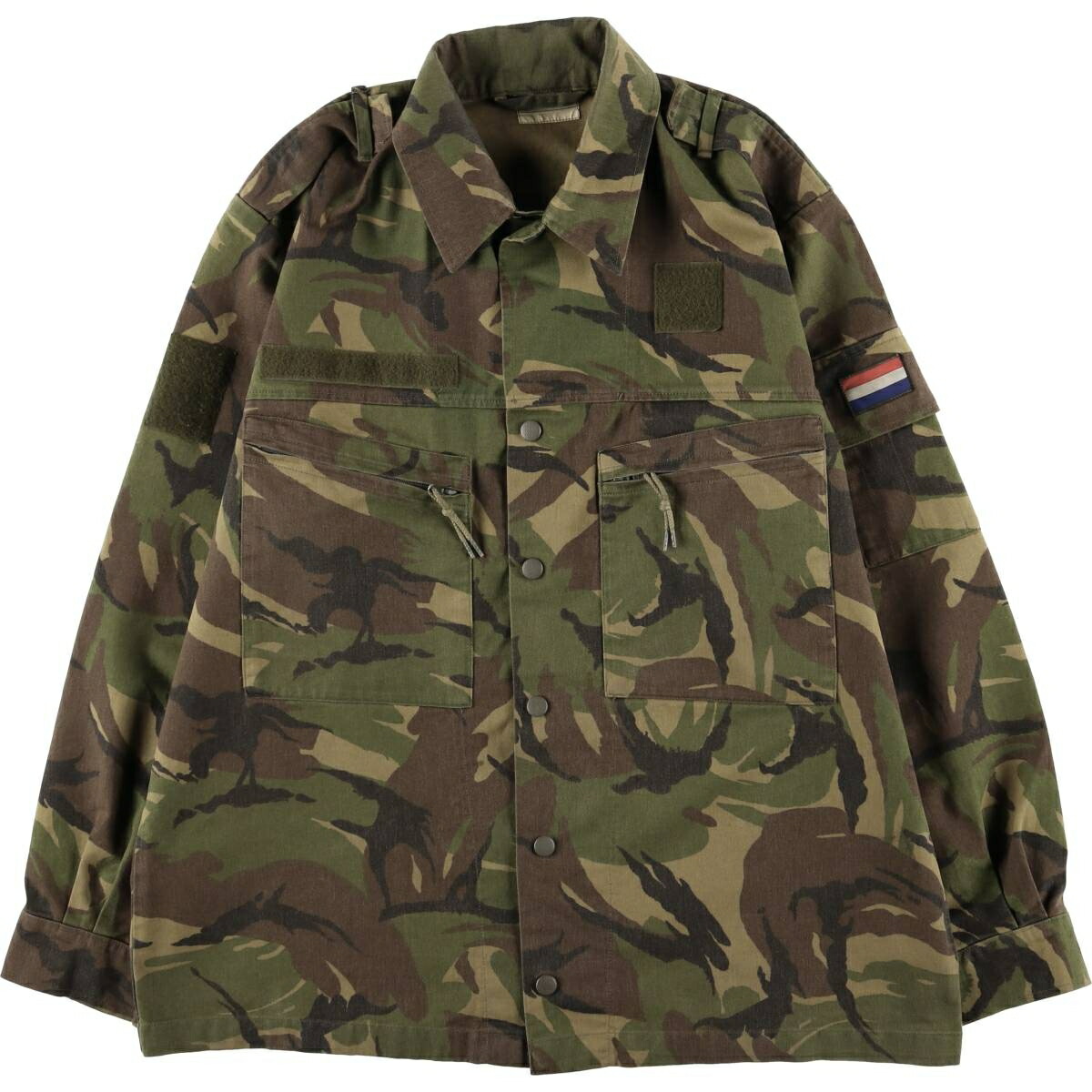 古着 オランダ軍実品 迷彩柄 ウッドランドカモ ミリタリー フィールド