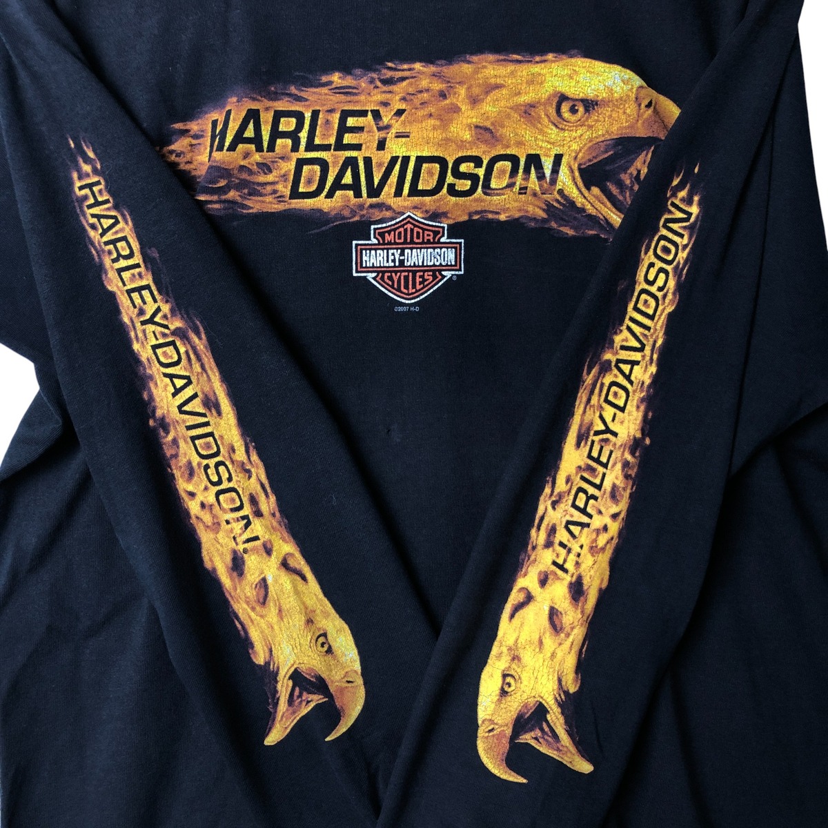 HARLEY DAVIDSON 80s XL USA製 ビンテージ Tシャツ HARLEY DAVIDSON