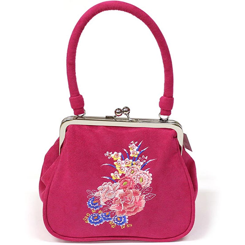 楽天市場】振袖用 バッグ 単品 袴用 着物 yumiyumi 薔薇 刺繍スエード