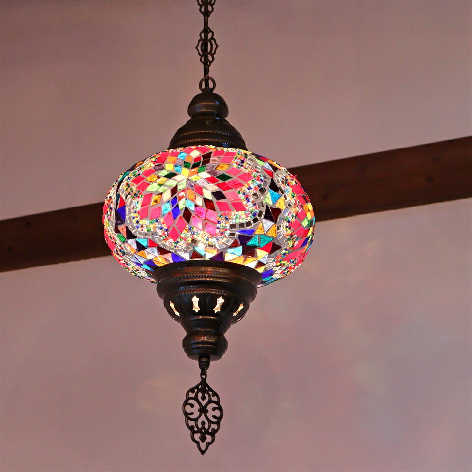 トルコガラスペンダントライト 3灯 トルコガラスペンダントライト 3灯