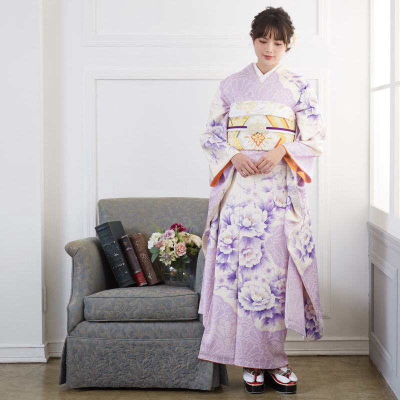 La France専用 牡丹 絞り 振袖フルセット 振袖6点セット 成人式 La