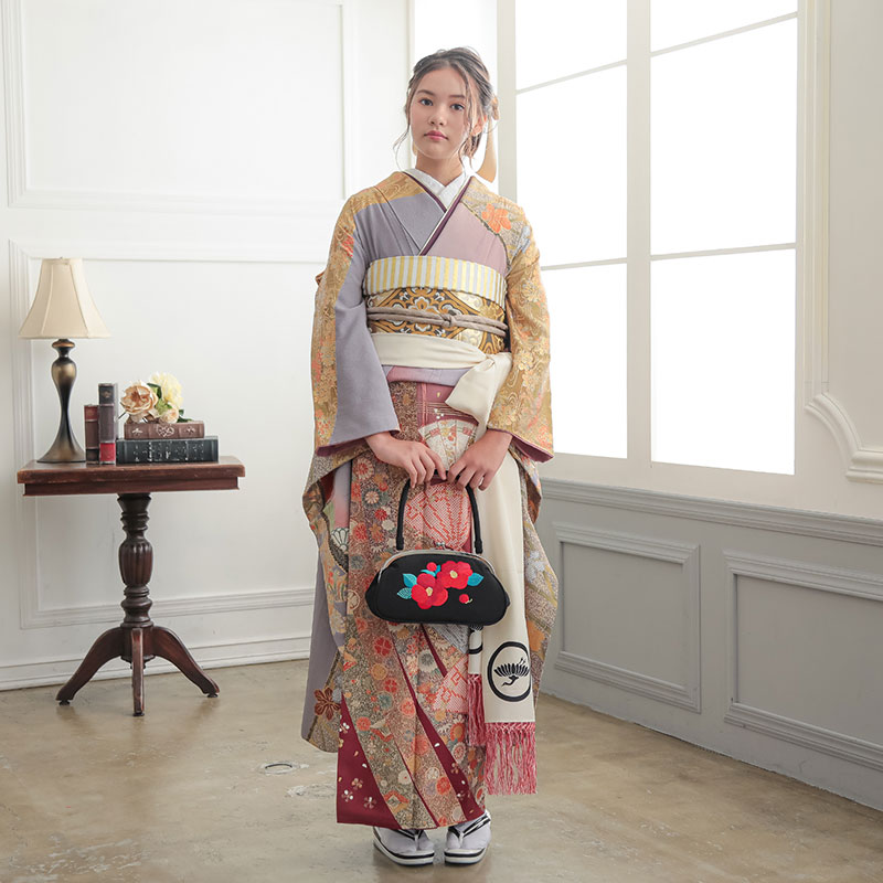 7日間 SALE ふ10 振袖フルセット 振袖セット 成人式 振袖正絹AB選べる