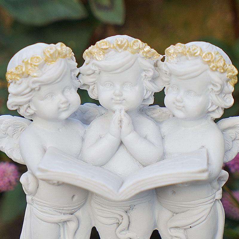 楽天市場】エンジェル 置物 エンジェル3人・絵本 天使 置物 天使雑貨