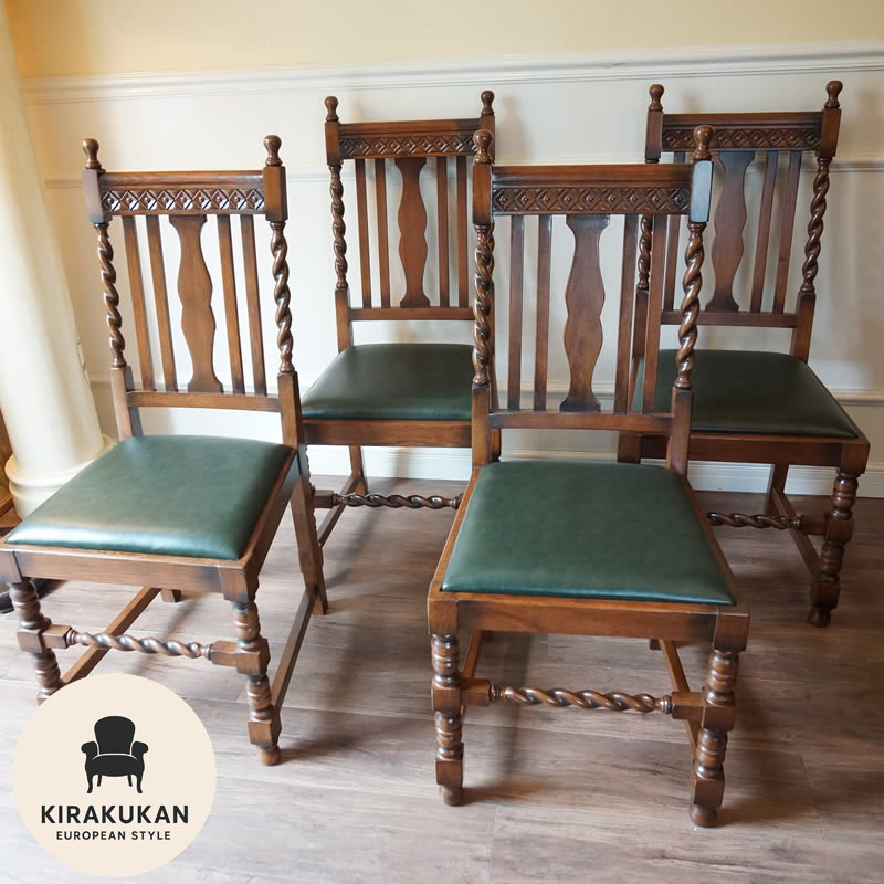 イギリス アンティーク 家具 ダイニングチェア 椅子 イス 配送 英国