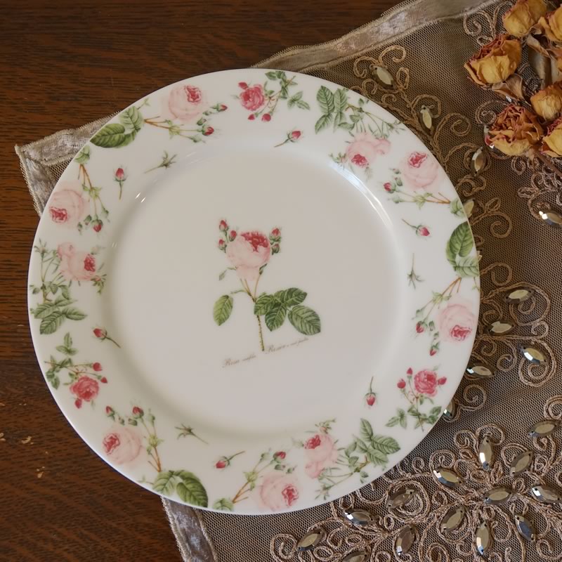 楽天市場】ルドゥーテ 食器 バラ図譜 ケーキプレート 19.5cm 皿