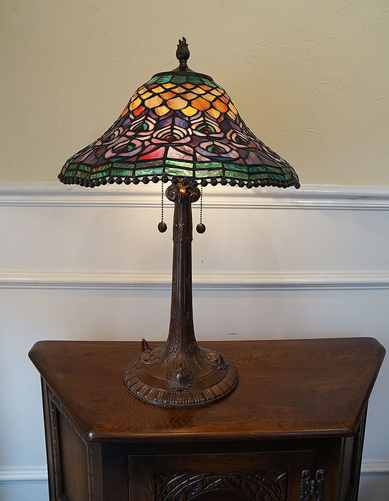 楽天市場】ヴィンテージ USED アメリカ製 ステンドグラスランプ