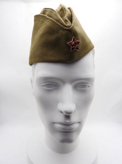 ヴィンテージ ソビエト軍兵士のフォーリッジキャップ ミリタリーハット