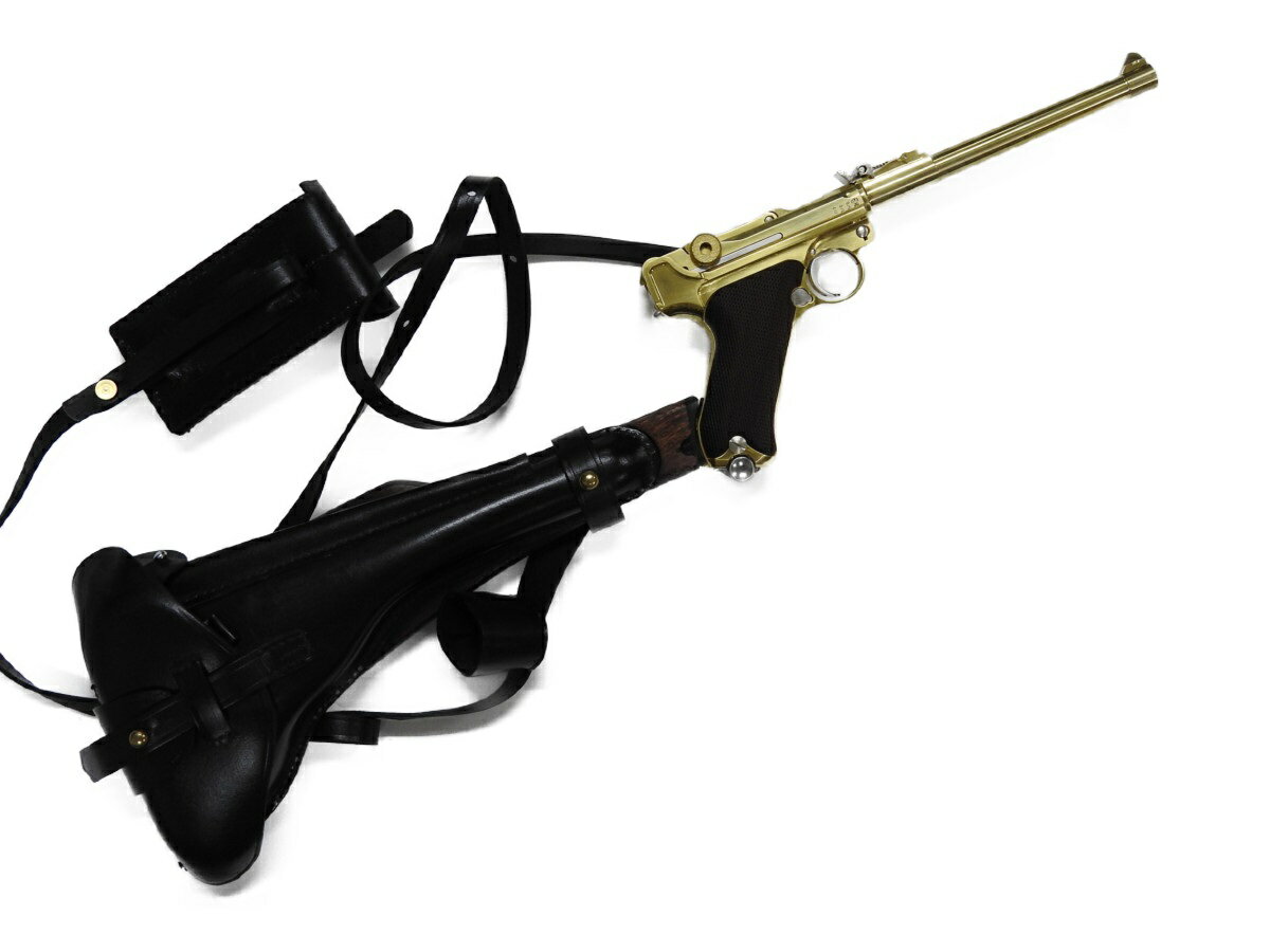 ルガーP08 8インチ用左利きレザーホルスター No.673 ルガーP08 8インチ