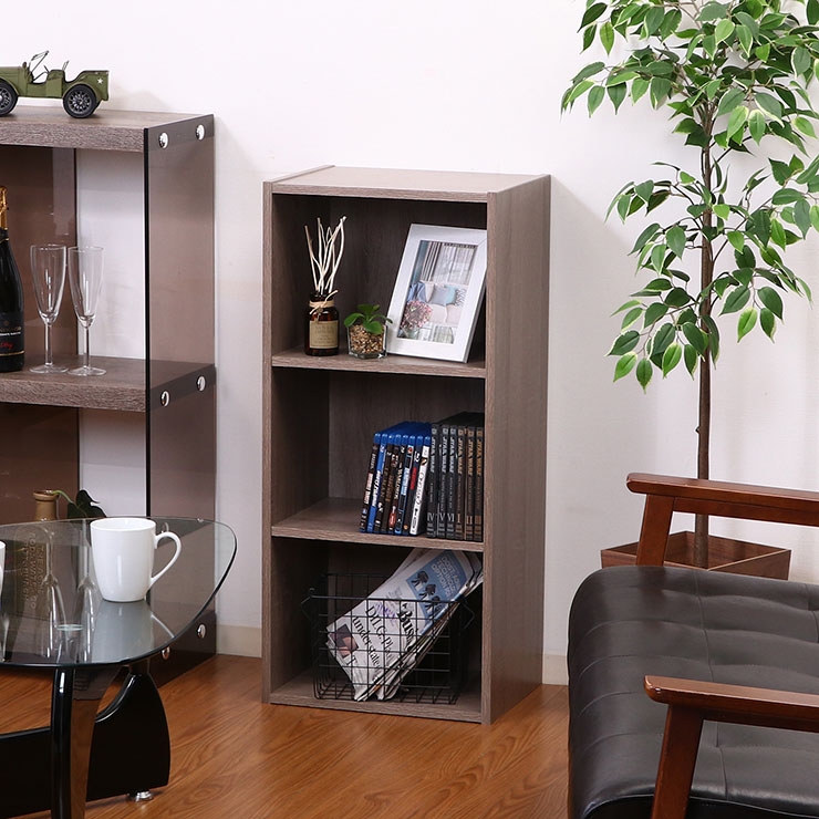 楽天市場】収納家具 組立簡単 ボックス 3段 カラーボックス ラック