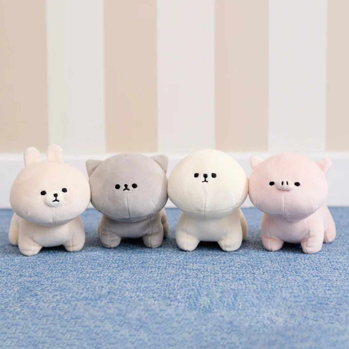 Moflin グレー ファー ぬいぐるみ 卵型 Moflin 卵型ファーおもちゃ